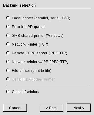 Vælg dit printersystem